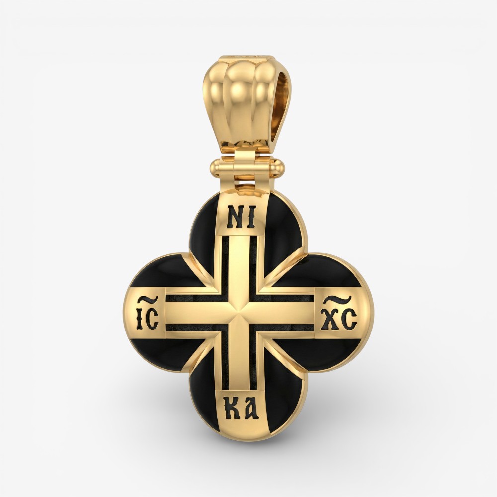 Ασημένιος Σταυρός 925° με Σμάλτο & IC XC NI KA