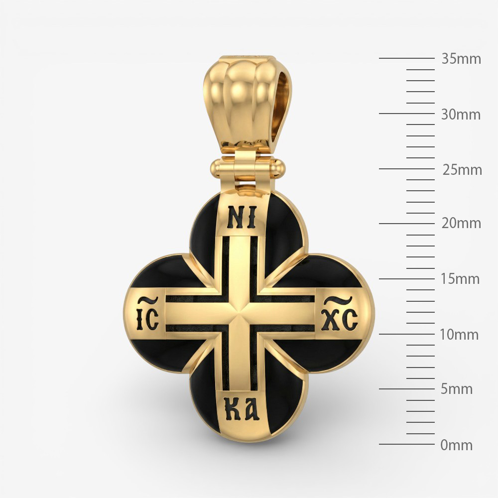 Ασημένιος Σταυρός 925° με Σμάλτο & IC XC NI KA